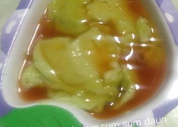 Resep Baru Bubur sum sum daun suji Ala Warteg