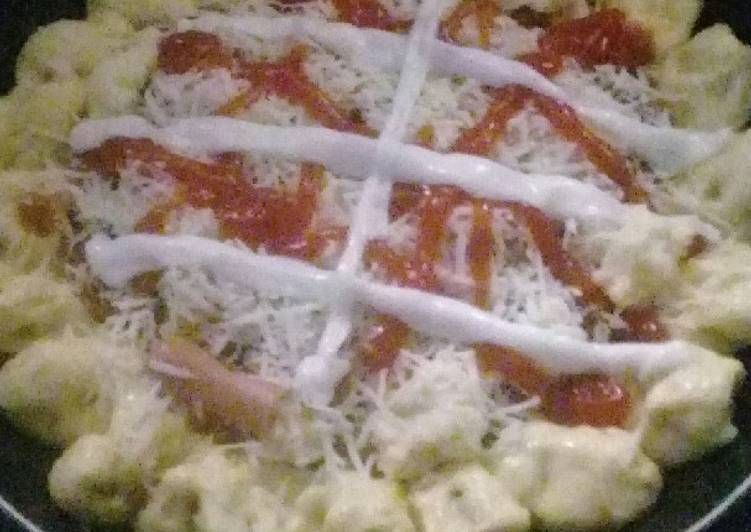 Cara buat Pizza teflon anti gagal takaran sendok😁 yang lezat Untuk Jualan