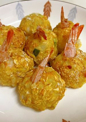 薯泥蝦球 的食譜成品照片