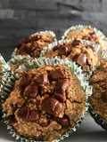 Muffins de avena con chips de chocolate