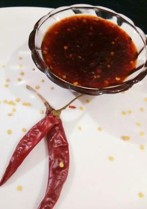 A picture of Red chilli jam.