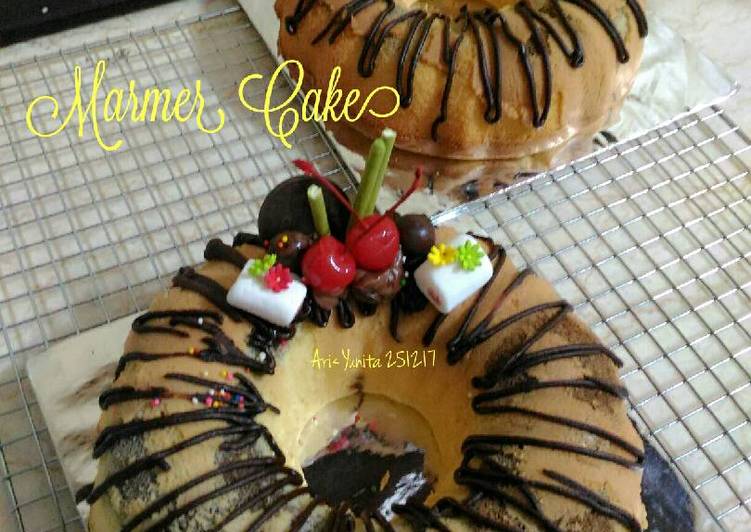 Cara Gampang Membuat Marmer Cake Jadul Pak Sahak Anti Gagal