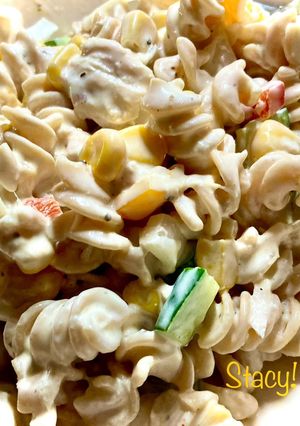 A picture of Chickpea Pasta Tuna Salad!.