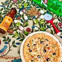 Chicken Fajita Pizza A picture of Chicken Fajita Pizza.