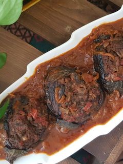 عکسی از دستور بادمجان شکم پاره (قارنی یاریخ)