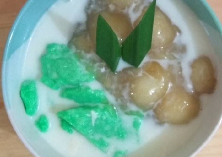 Bubur Sumsum Pandan mix Jenang Grendul/ Candil