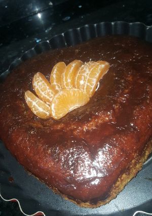 Una foto de Bizcochito de naranja y chocolate negro🍊🍫