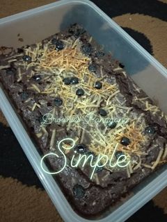 Foto resep Brownies panggang simple