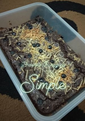 Foto resep Brownies panggang simple