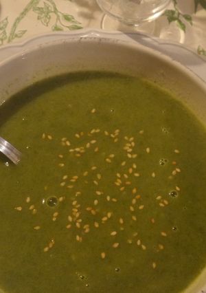Une photo de Soupe de fanes de radis