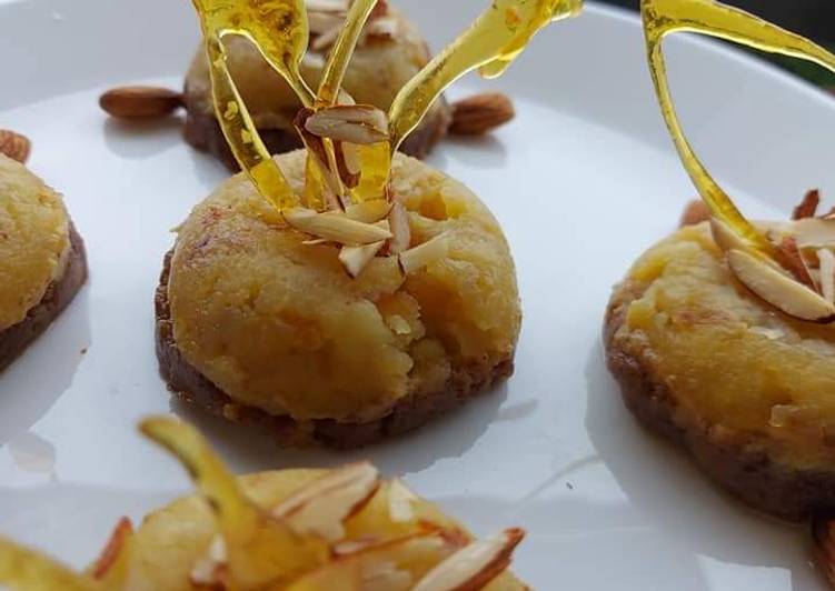 Step-by-Step Guide to Make Quick Almond potato halwa dessert