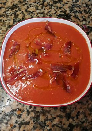 Foto principal de Gazpacho de tomate y sandía
