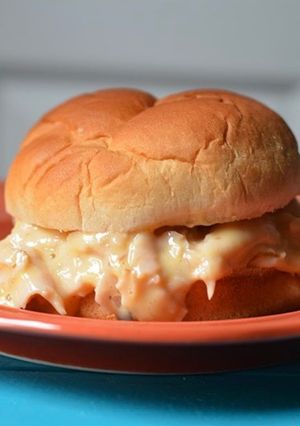 A picture of Grammy’s Hot Turkey Sandwiches.