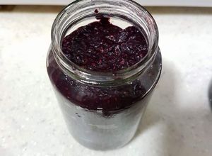 Hình của món Mứt việt quất hạt chia.