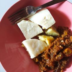 A picture of Garden egg sauce.