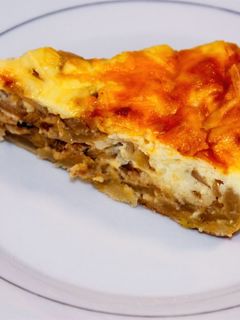 Una foto de Tarta de cebolla