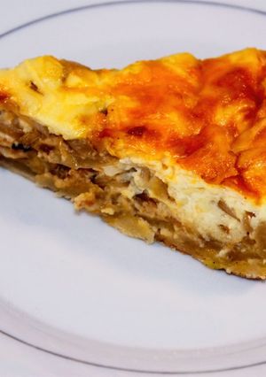 Una foto de Tarta de cebolla