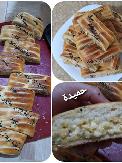 صورة لوصفة خبز محشي🥖