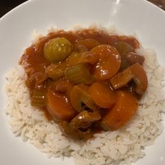 A picture of Three bean slow cooker chilli.