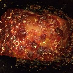 A picture of Crockpot Cranberry Pork Roast.