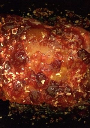 A picture of Crockpot Cranberry Pork Roast.