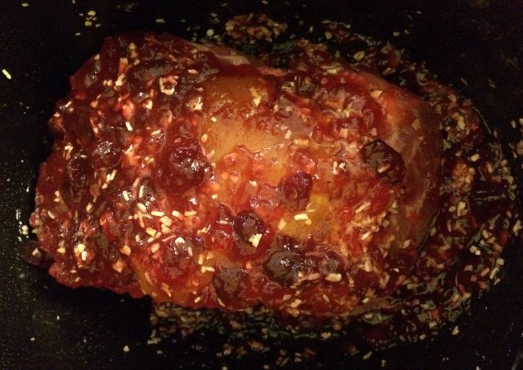 Recipe of Homemade Crockpot Cranberry Pork Roast