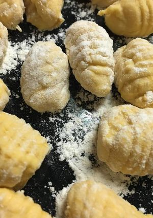 Una foto de Ñoquis caseros
