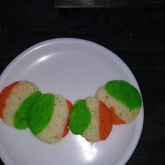 A picture of Independence day special idli.