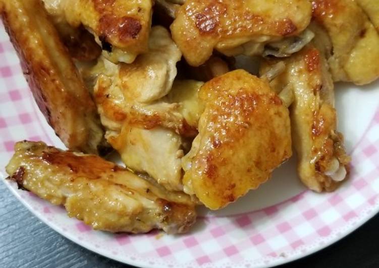 Pan Fry Ginger Chicken Wings 薑汁煎雞翼