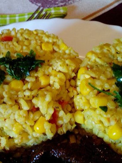 Színes bulgur köret Katától recept fotója