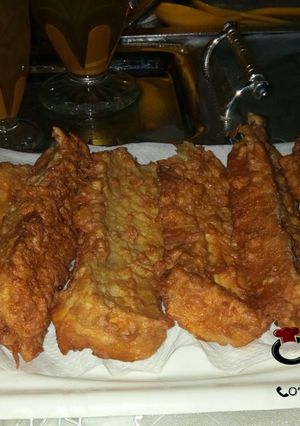 A picture of Bread pakora Indian recipe.