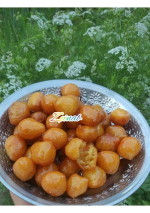 عکسی از دستور لگیمات _ لقیمات (شیرینی عربی)