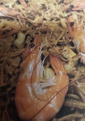 Una foto de Rossejat de gambas (fideuá)