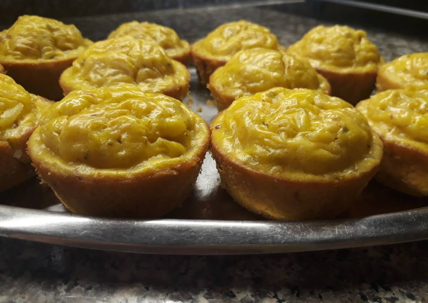 Muffins salados de arroz