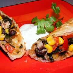 Southwestern egg rolls طبق مكسيكي-レシピのメイン写真