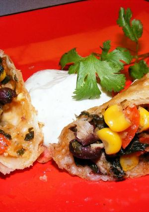 صورة لوصفة Southwestern egg rolls طبق مكسيكي