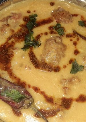 A picture of Kadi pakora.