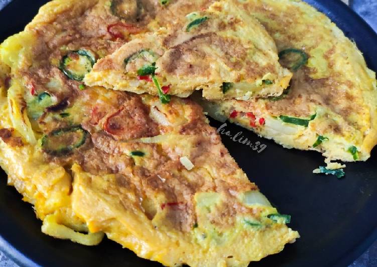 Resipi Telur Dadar Goreng Cili Oleh Ha Lim39 Cookpad