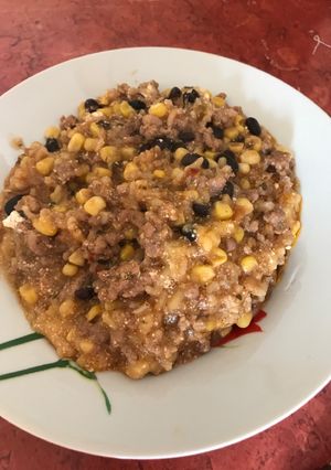 Rakott chilis bab recept fotója