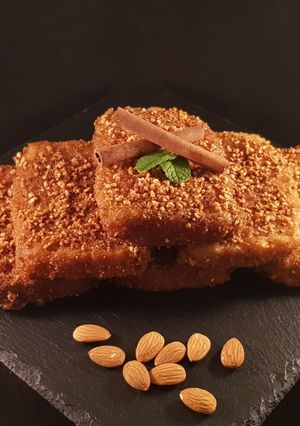 Foto principal de Torrijas de almendra, sin huevo y sin leche