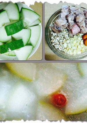 冬瓜薏仁南北杏排骨湯 的食譜成品照片