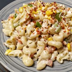 A picture of Mayonnaise Pasta.