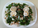 Ensalada de bacalao con aceite de sésamo
