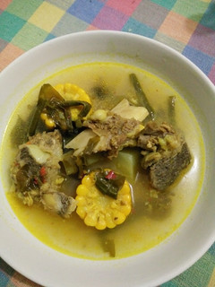 Foto resep Sayur Asem Iga Bumbu Kuning