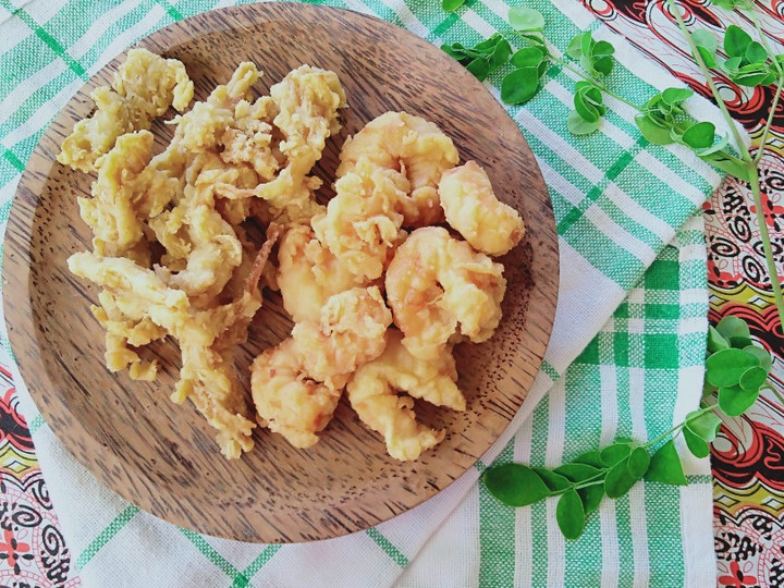 Bagaimana Menyiapkan Jamur tiram dan udang crispy Anti Gagal