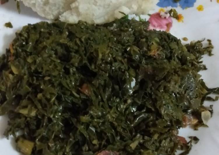 How to Make Any-night-of-the-week Kienyeji vegetables (managu)