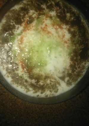 A picture of Cucumber Rayta.
