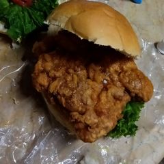 Sub ka favorite zinger burger A picture of Sub ka favorite zinger burger.
