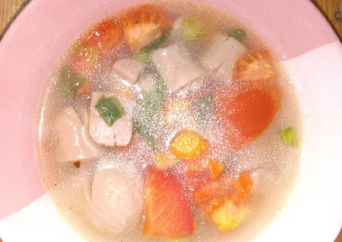 Sayur Sop Sosis Baso