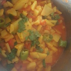 A picture of Pakistani Potato curry homemade.